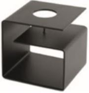 Candelabro Bended, negro. A6xL6xF6cm.