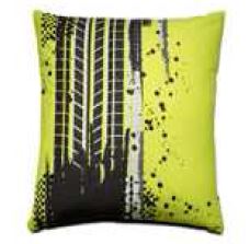 Cojín smartville, amarillo/negro". L40xL40cm.