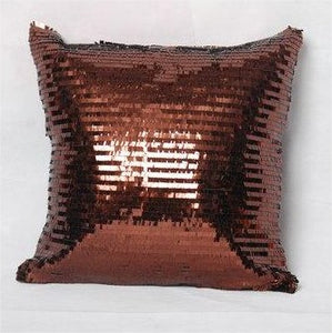 Cushion sequin, brown, B30xL30cm