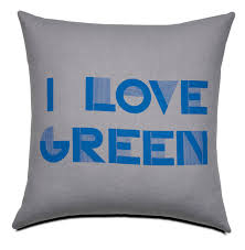Cojín, I love green