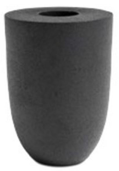 Jarrón Rough, negro. A19½xØ11cm.