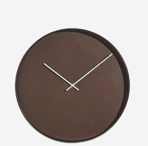 Reloj de pared Vega, borgoña/latón. F6xØ40cm.
