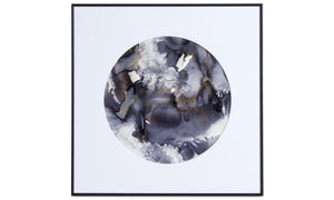 Foto arte The secret, white/blue/grey. A60xL60xF2cm.