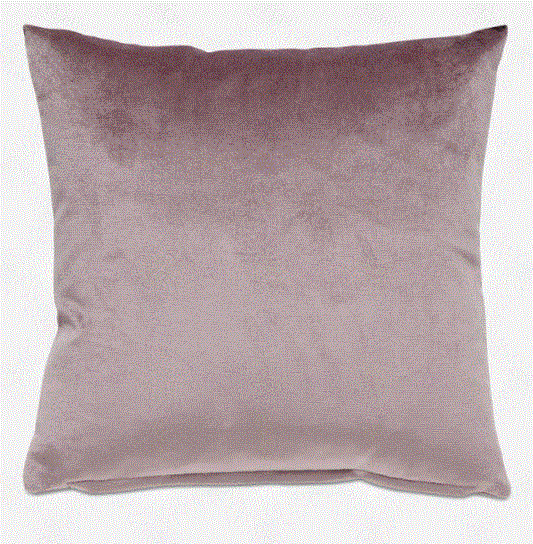 Cojín Velvet plain, lila claro. L43xL43