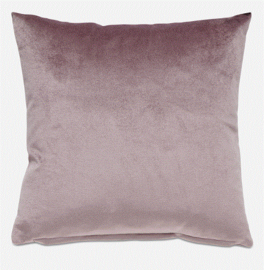 Cojín Velvet plain, lila claro. L43xL43