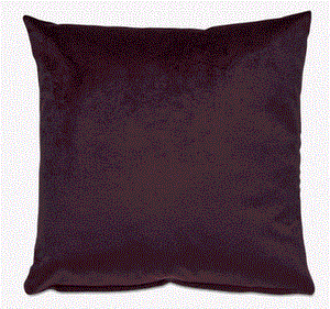 Cojín Velvet plain, ciruela. L43xL43cm.