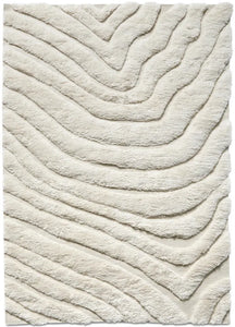 Alfombra form, crema / blanco. L170xL240cm.