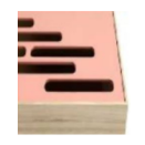 Caja de almacenaje Trio, madera/rosa pálido. A13xL24c