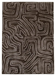 Alfombra Passage, gris. L170xL240cm.