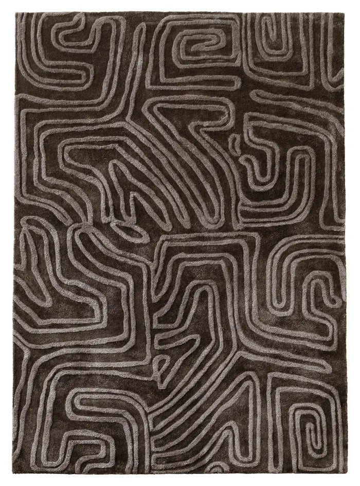 Alfombra Passage, gris. L170xL240cm.