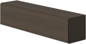 [Lugano - AL00] Gabinete de pared Lugano con puertas abatibles hacia abajo, chapa de madera roble oscuro. A26xL115½xF26cm.