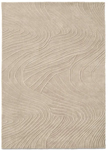 Alfombra Ridge, color natural. L170xL240cm.