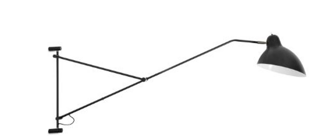 [Demand] Lámpara de pared Demand, metal negro mate. A50xL27xF145cm.