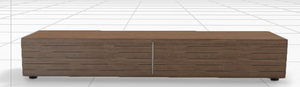 [Lugano - 3050] unidad de piso, chapa de madera de nogal. A26xL154xF46½cm.