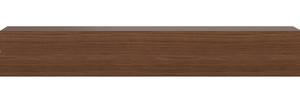 Gabinete de pared Lugano con puertas abatibles hacia abajo, chapa de madera de nogal. A38½xL154xF35½cm.