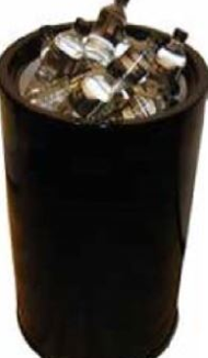 Water cooler 38 L., black, 230V