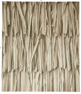Layers of leaves gallery, color natural. A150xL120xF3cm.