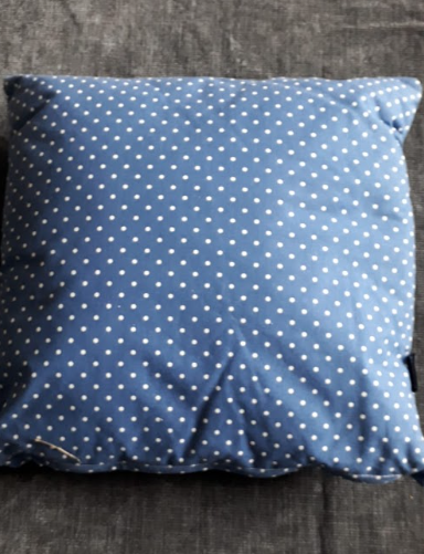 Cojín Spot, azul. L40xL40cm.