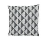 Cojín Ice, gris marengo/blanco. L43xL43cm.