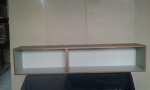 [Lugano - 2160] unidad de piso/pared, chapa de madera de nogal. A38½xL192xF33½cm