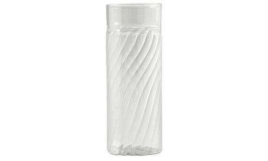 Jarrón Clean, transparente. A13½xØ5cm.