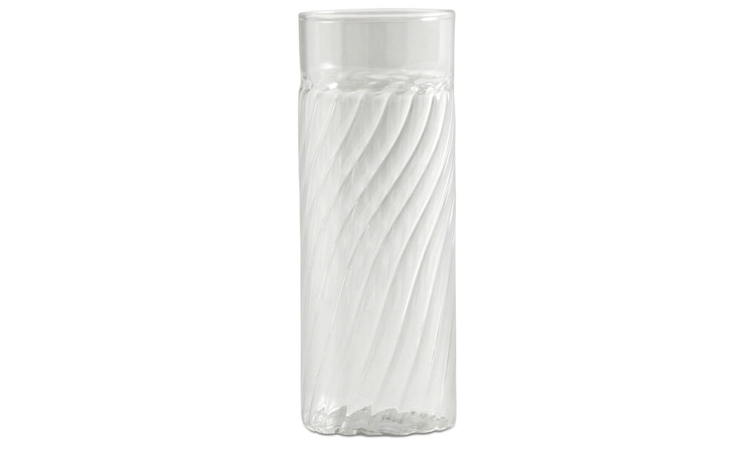 Jarrón Clean, transparente. A13½xØ5cm.