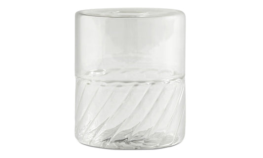 Jarrón Clean, transparente. A13½xØ5cm.