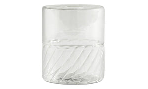 Jarrón Clean, transparente. A13½xØ5cm.