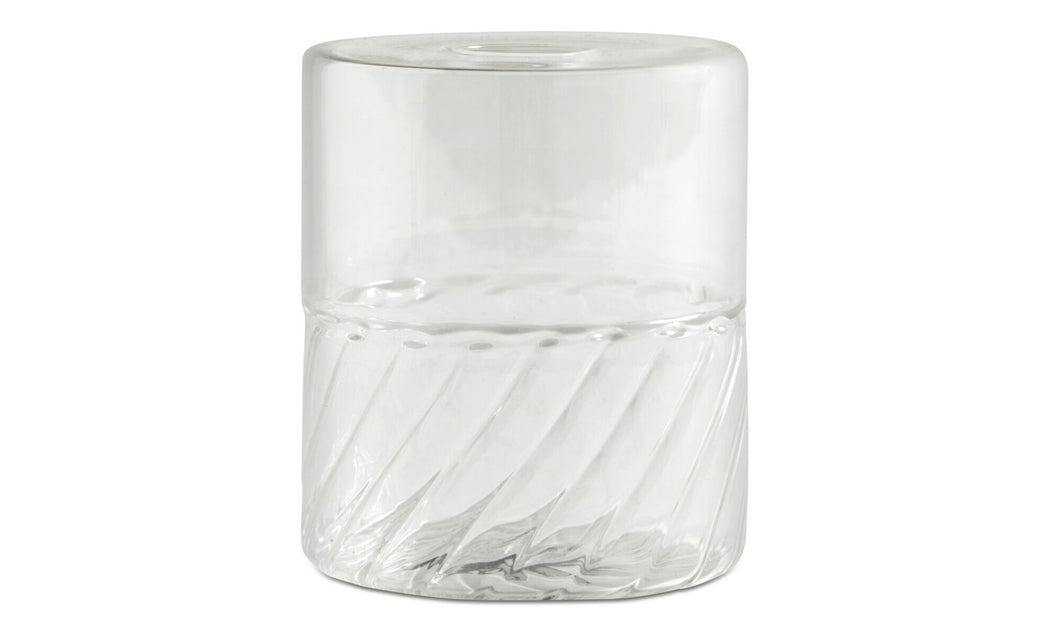 Jarrón Clean, transparente. A13½xØ5cm.