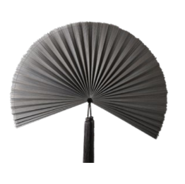 Fan decoration, gris claro. 45x90cm