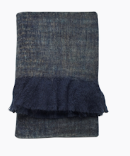 Manta Knit, azul. L130xL170cm
