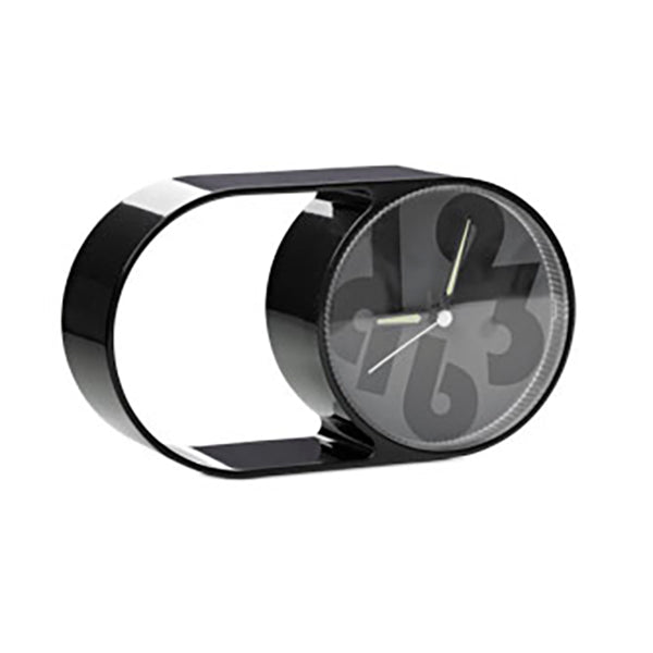 Reloj despertador, en negro/gris