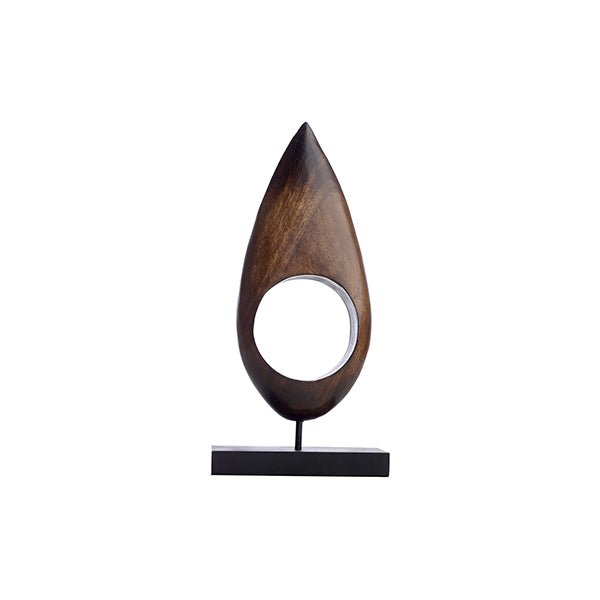 [Tear drop] Escultura Tear drop, madera de acacia