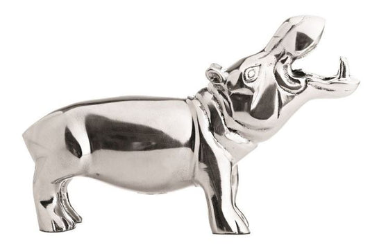 -x04 Sculpture hippo, aluminium