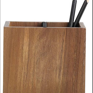 [Pen holder] Portalápices, madera de acacia/negro
