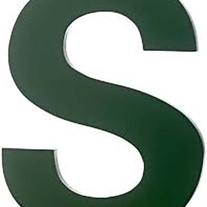 Escultura para pared con forma de letra, """S"
