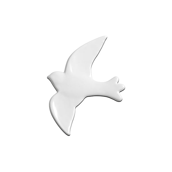 Decoración de pared Bird, blanco