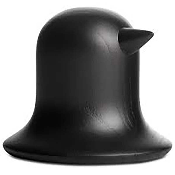 Escultura de pájaro, negro ceniza