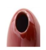 jarrón Perlay, rojo. A10cm.