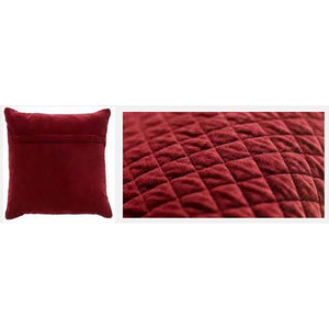 Cojín Quilted, burdeos