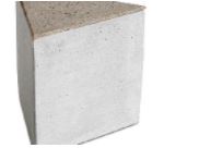 Caja de almacenaje Triangular, gris claro/marrón rojizo. A12xL13½cm.
