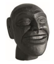 Escultura Happy man, madera de mango negra