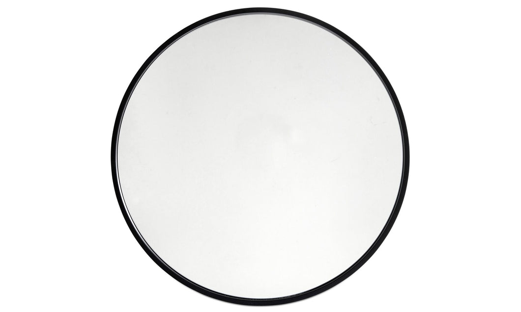 Espejo Ring, negro. F3xØ50cm