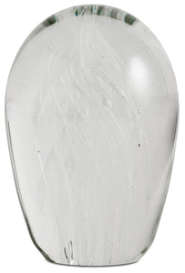 Escultura Spin, transparente/blanco