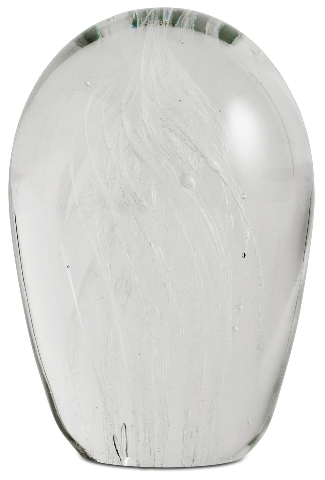 Escultura Spin, transparente/blanco