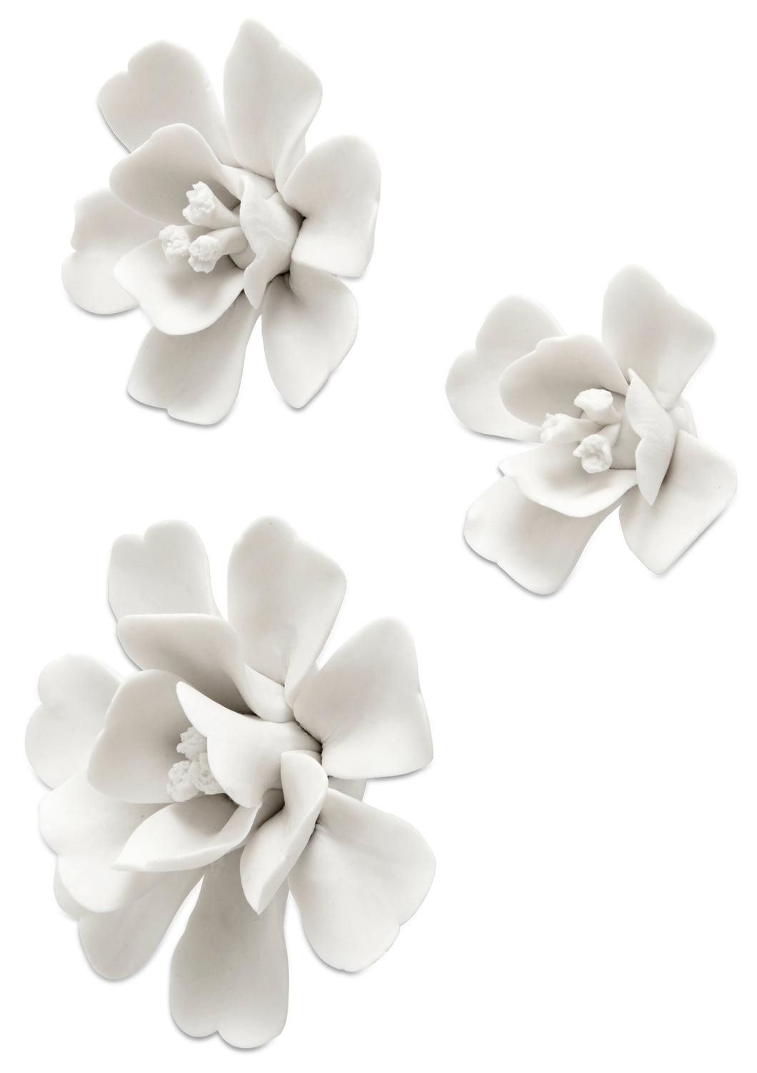 Decoración de pared Magnolia, blanco