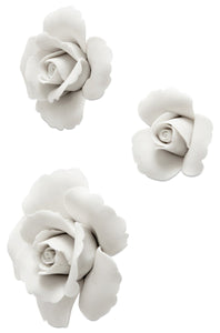 Decoración de pared Rose, blanco