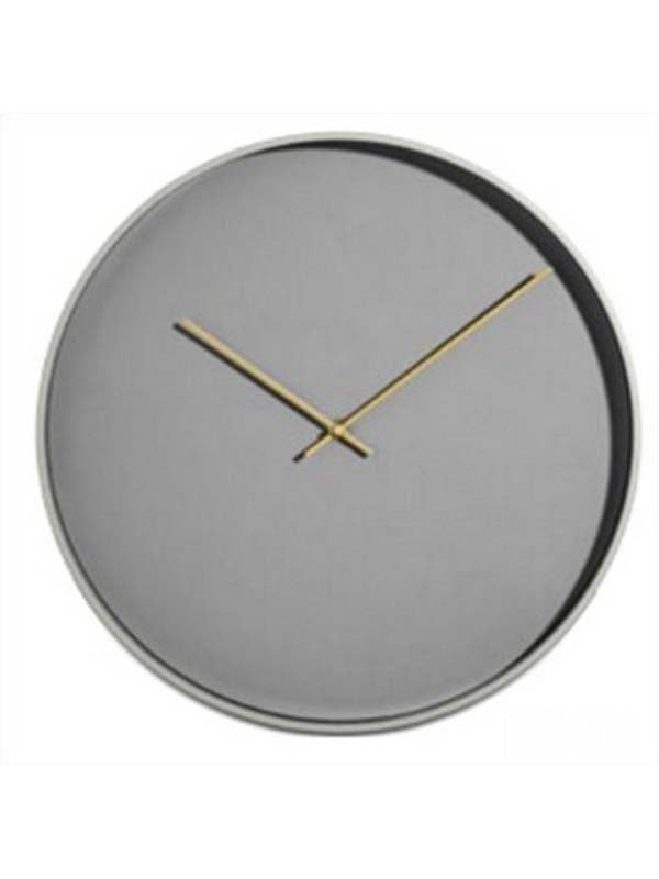 Reloj de pared Vega, gris/latón