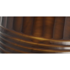 Jarrón Cylinder, marrón A28xØ14cm.