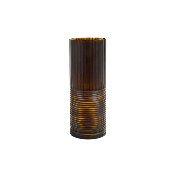 Jarrón Cylinder, marrón